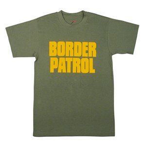 60468 Olive Drab Double sided Border Patrol T Shirt