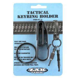 Zak Tools Key Ring Holder, Fit Standard Size Belt Loop Up