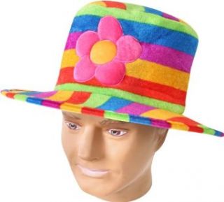 Adults Rainbow Pride Costume Hat With Flower Clothing