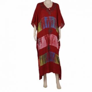 Caftans For Plus Size Women Tie Dye Embroidered Tunic