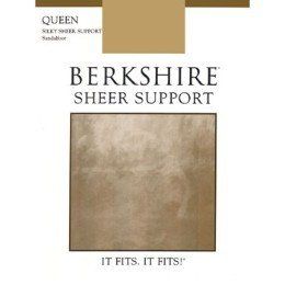 Berkshire Queen Silky Sheer Support Pantyhose   Sandalfoot