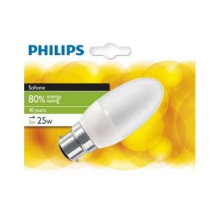 Philips Eco80% Flamme Lisse B22 5W Chaud   Achat / Vente AMPOULE   LED
