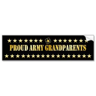Proud Army Grandparents Star Bumper Sticker