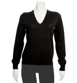 Ralph Lauren Womens Black V neck Sweater in X Small