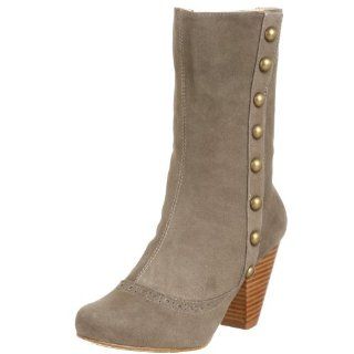 BLACK Womens Suede Stud Boot,Taupe,39.5 EU (US Womens 9.5 M) Shoes