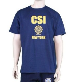 CSI New York Crime Scene Tee Investigation T Shirt Navy