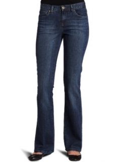 Calvin Klein Jeans Womens Petite Flare 5 Pocket Jean