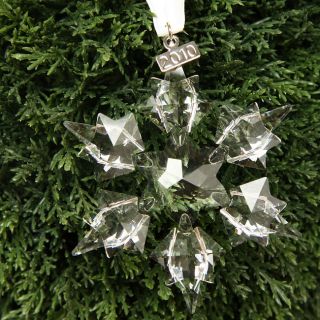 Swarovski 2010 Six point Crystal Star Christmas Ornament