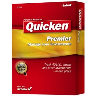 Intuit Quicken 2008 Premier   Complete Product   1 User   Retail   PC