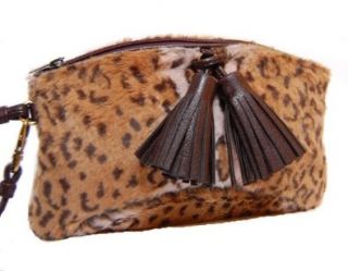 Leopard Faux Fur Clutch Purse Shoes