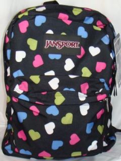 Jansport Classic Superbreak Backpack. Black with Multi