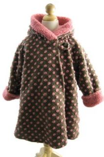 Corky And Company Girls Wrap Swing Winter Coat Brown with