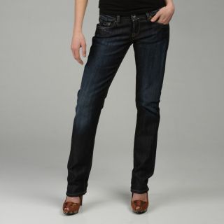 Rifle Jeans Womens Crunched Straight Leg Jeans
