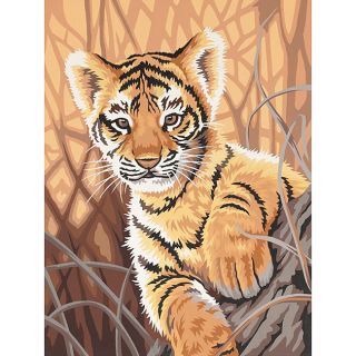Learn To Paint Tiger Cub Paint by Number Kit