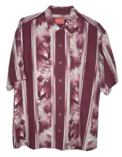 Tommy Bahama Hibiscus Temple Silk Camp Shirt Clothing