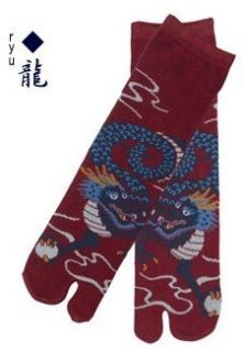 Ninja Tabi Socks, Japanese Ninja Tabi Socks Dragon(L Size