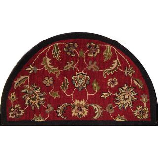 Shapes Red Half round Rug (23 x 310)