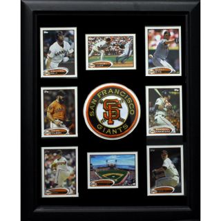 San Francisco Giants Logo Frame with 8 Baseball Cards (12 x 18) Today