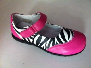 Big Monica Zebra Hot Pink Youth Shoe Size 13 Shoes