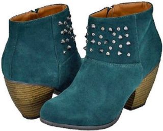  Qupid Priority 46 Green Velvet Women Cowboy Ankle Boots Shoes
