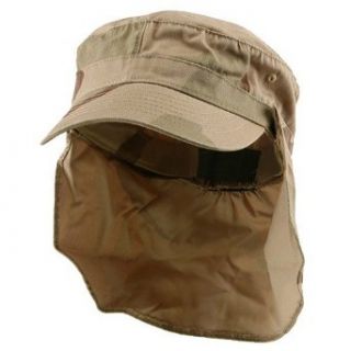 Army Cap with Flap New Desert W15S44B Clothing