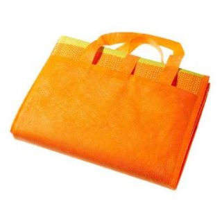 Beach/Picnic Mat w/ Inflatable Pillow   Orange Yellow