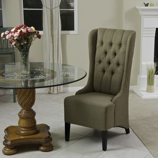 Christopher Knight Home Champion Tufted Khaki Brown Fabric Dining