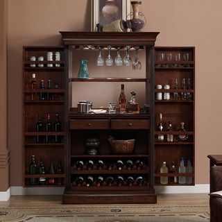 Ashley Heights Home Bar Wine Cabinet