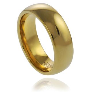 Daxx Mens Goldplated Tungsten Band (7 mm)