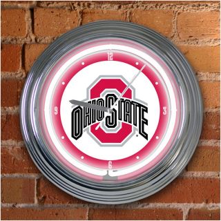 Ohio State Buckeyes 15 inch Neon Clock