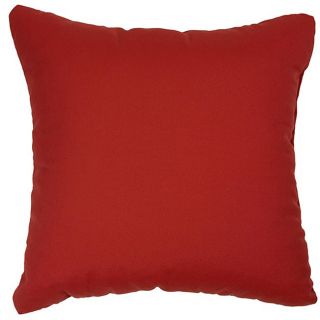 Jockey Red 20 inch Knife edged Outdoor Pillows with Sunbrella Fabric