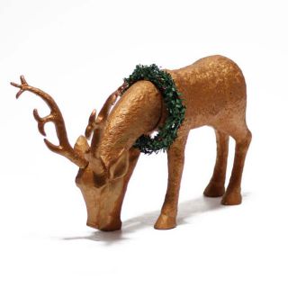 Gold Polyresin 19 inch High Reindeer Today $65.99 1.0 (1 reviews)
