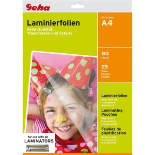 Geha 25 feuilles à plastifier A4   Achat / Vente RELIURE Geha 25