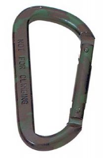 Woodland Camouflage 80MM Professional Carabiner Clothing
