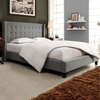 Francesca Grey Linen Wingback Bed Today $649.99 Earn 5% ($32.50) in