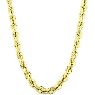 10k Yellow Gold 18 inch Rope Chain