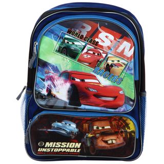 Disney / Pixars Cars Mission Unstoppable 16 inch Two pocket Backpack