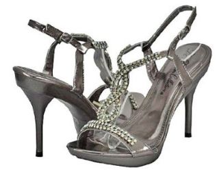  Blossom Sanyo 53 Pewter Metallic Women Dress Sandals Shoes