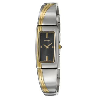 Pulsar Womens Gold plated Steel Dress Watch