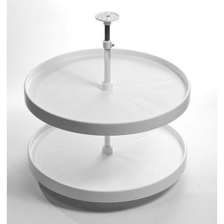 Armotec 24 inch Lazy Susan Round Double Rotating Trays