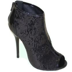 Comfort Womens Sparkle Ankle Booties