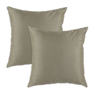 Shantung Taupe S backed 17x17 Fiber Pillows (Set of 2) Today $43.99