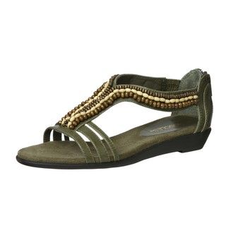 Aerosoles Womens Atstanding Green Open toe Sandals
