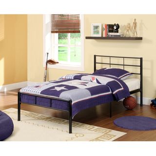 Black Metal Twin size Bed