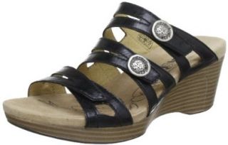 Jamaica 02 Black Three Strap Sandal Shoes
