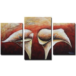 Lonely Lilies Hand Painted 3 piece Art Set Today $116.69