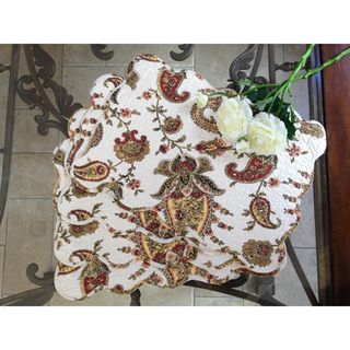 Paisley Quilted Cotton Placemats (Set of 4)