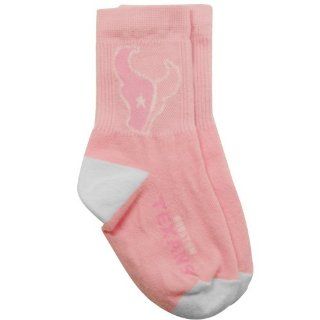 NFL Houston Texans Toddler Pink Team Logo Socks Shoes