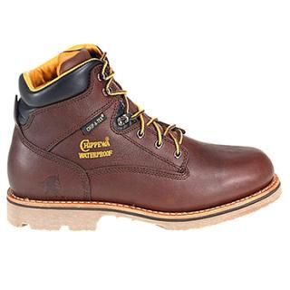 Chippewa Mens W 6 Waterproof Leather Boots Wide (Size 9.5