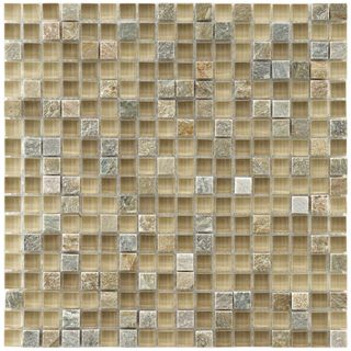Somertile Reflections Mini Suffolk Stone and Glass Mosaic Tiles (Pack